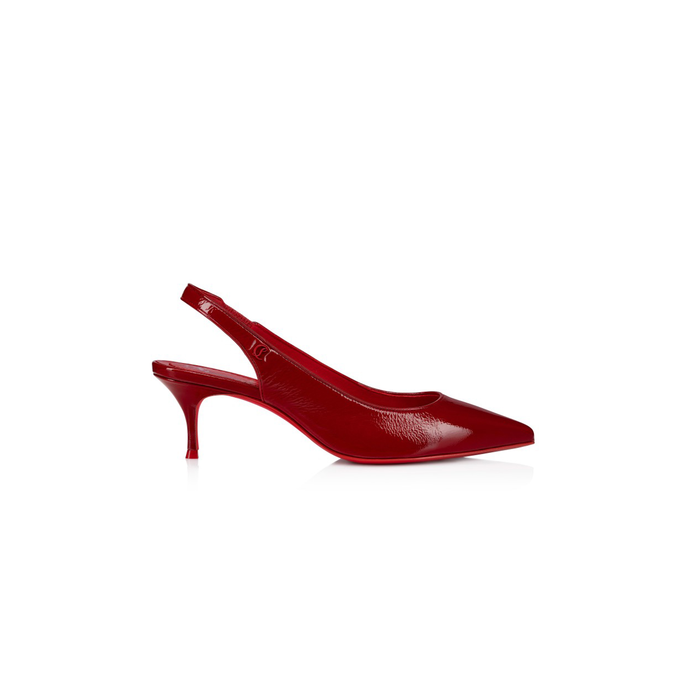 CHRISTIAN LOUBOUTIN SPORTY KATE SLING 55 MM SLING BACK PUMPS-VOG PATENT LEATHER-LOUBI-WOMEN 1250480R558 CHRISTIAN LOUBOUTIN SPORTY KATE SLING 55 MM SLING BACK PUMPS-VOG PATENT LEATHER-LOUBI-WOMEN 1250480R558